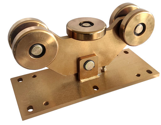 5 bánh xe có thể điều chỉnh Cổng lăn bánh xe mạ kẽm Trượt cổng trục bánh xe
