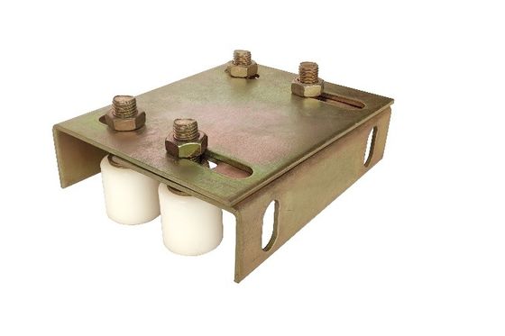 Giá đỡ bánh xe cổng trượt 40x44 với bu lông 4 con lăn