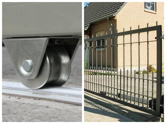 Cổng trượt gấp Bánh xe cổng trượt hạng nặng Bánh xe theo dõi Vòng bi Vàng Bạc đen