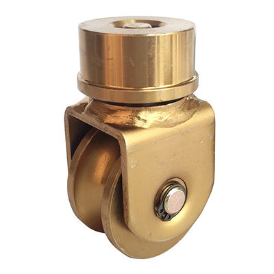 vòng bi tròn chữ U rãnh kép mạ kẽm bánh xe đỡ cổng trượt xoay 360 độ