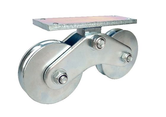 Bánh xe cổng trượt 4,72 inch 120mm U Groove Gắn đáy đôi hạng nặng