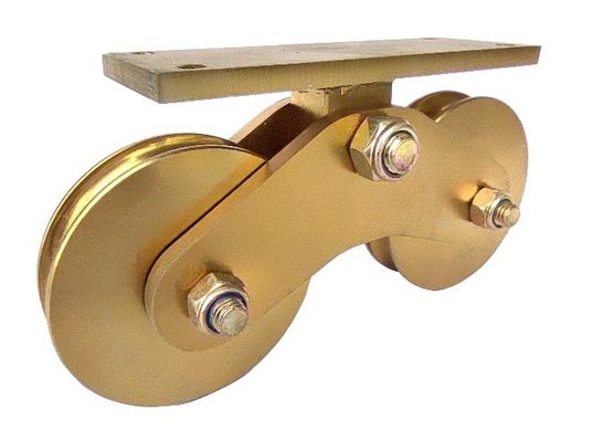 Bánh xe cổng trượt 4,72 inch 120mm U Groove Gắn đáy đôi hạng nặng
