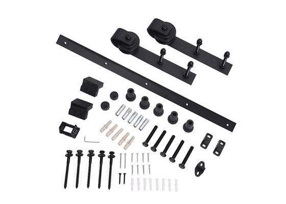 JNK 2 1/4 &quot;Cổng Barn Phần cứng Nội thất Tay cầm và Ổ khóa Cửa Barn Với Đường ray phẳng 2m