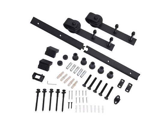 JNK 2 1/4 &quot;Cổng Barn Phần cứng Nội thất Tay cầm và Ổ khóa Cửa Barn Với Đường ray phẳng 2m