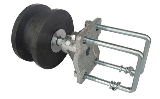 Bánh xe Cổng Cantilever Nylon đen 2 &quot;3/8&quot; 4 &quot;Bộ phần cứng Con lăn Cổng Cantilever Chuỗi Liên kết Chuỗi