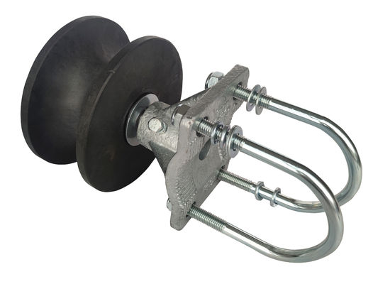 Bánh xe Cổng Cantilever Nylon đen 2 &quot;3/8&quot; 4 &quot;Bộ phần cứng Con lăn Cổng Cantilever Chuỗi Liên kết Chuỗi
