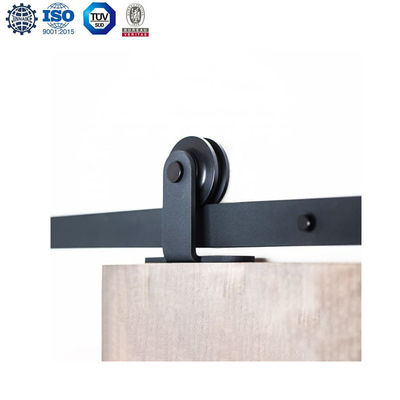 6.6ft Bypass Barn Gate Phần cứng Treo Trên cùng Đường ray cửa Barn và con lăn