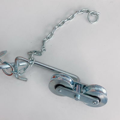 Hệ thống con lăn cáp kẽm trắng chuối với chuỗi vòng bi chịu lực nặng D64mm