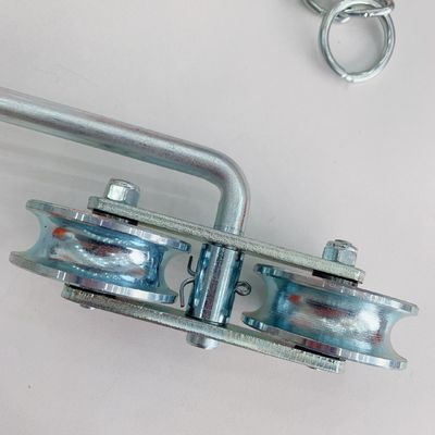Hệ thống con lăn cáp kẽm trắng chuối với chuỗi vòng bi chịu lực nặng D64mm