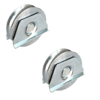 Bánh xe mở cổng tự động 4in Bánh xe lăn cổng thép U rãnh với tấm đôi tròn