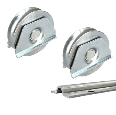 Bánh xe mở cổng tự động 4in Bánh xe lăn cổng thép U rãnh với tấm đôi tròn
