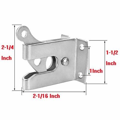 Mở khóa cửa trượt bằng thép không gỉ Ss Cổng chốt hình dạng L Có thể điều chỉnh