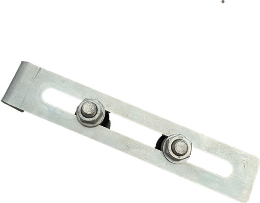 Cổng trượt có thể điều chỉnh Khung dẫn hướng trên 40x30 Con lăn nylon Kẽm trắng