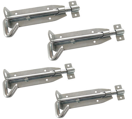 190mm Ss Cửa trượt Bolt Kẽm Bạc Đôi Mắt Bảo mật cao