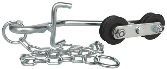 Hệ thống cáp treo Chuối bằng thép Nylon Hanger Con lăn cho trang trại