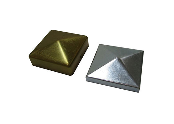 Sắt 1 &quot;1 2&quot; 3 &quot;Mũ trụ hàng rào vuông 100 X 100mm 115mm 120mm Không có lỗ