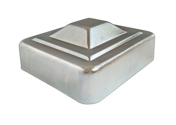 4 &quot;3&quot; Nắp bài hàng rào mạ kẽm 75mm Nắp bài bằng thép mạ kẽm vuông 100mm