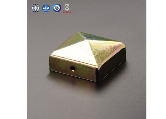 1,5 inch 2 1/2 inch 1 1/2 &quot;Mũ cột kim loại hình vuông 5 X 5 3 X 3 4 X 4 Có cổ