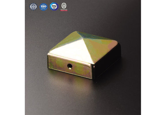 4 &quot;3&quot; Nắp bài hàng rào mạ kẽm 75mm Nắp bài bằng thép mạ kẽm vuông 100mm