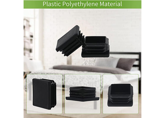 Nắp đăng hàng rào hình chữ nhật 75mm X 75mm 200x200 4x4 Nylon nhựa đen