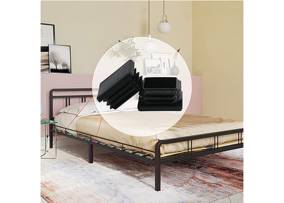 Nắp đăng hàng rào hình chữ nhật 75mm X 75mm 200x200 4x4 Nylon nhựa đen