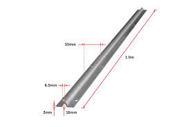 2,9m 5,8m Thanh treo Cửa trượt Đường ray cửa mạ kẽm V rãnh có thể điều chỉnh