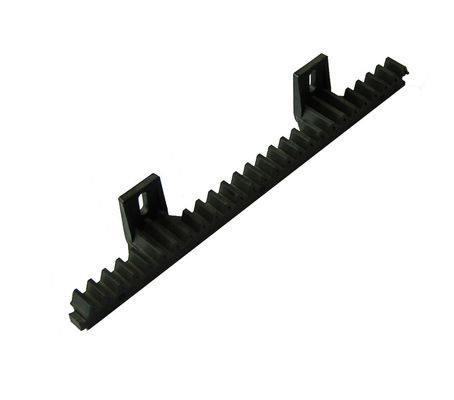 Giá đỡ thanh thép và chốt mở cổng trượt 34cm 2 vấu Nylon đen M4 được xây dựng trong