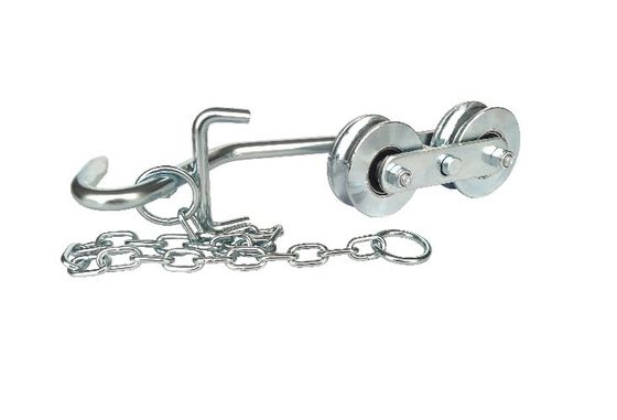 Con lăn treo chuối kẽm trắng 64mm Ròng rọc Hệ thống treo trang trại chuối Phụ kiện