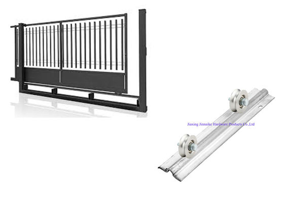 Ròng rọc bánh xe cổng trượt bằng sắt 4,72 &quot;120mm cho cửa dầm lăn với dầm hình thang