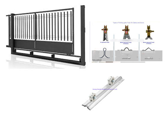 Ròng rọc bánh xe cổng trượt bằng sắt 4,72 &quot;120mm cho cửa dầm lăn với dầm hình thang