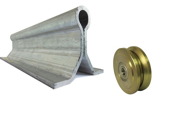 Sàn kim loại Chốt xuống Cổng trượt Theo dõi Phần cứng và Bánh xe Nhúng hình dạng U Rãnh