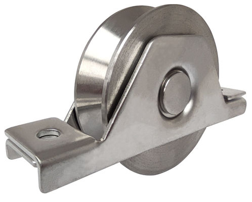 Phụ kiện cổng trượt Cổng rãnh 3 '' bánh xe thép với vòng bi 6202
