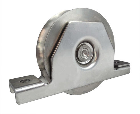 Phụ kiện cổng trượt Cổng rãnh 3 '' bánh xe thép với vòng bi 6202