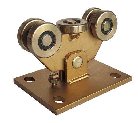 60mm Dia 5 bánh xe vận chuyển cổng công xôn Màu vàng