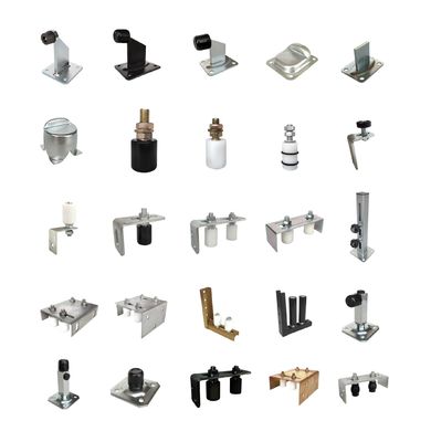 Chốt chặn cổng hàn bằng bạc kẽm trắng Có thể điều chỉnh được gắn trên sàn