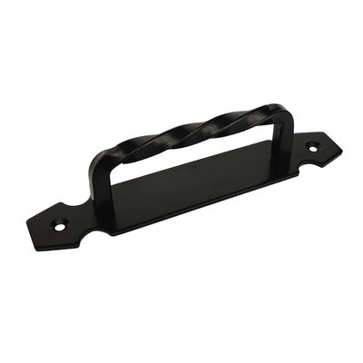 5 ′ ′ Tay cầm kéo cửa xoắn màu đen Chiều dài 195mm