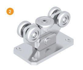 Trượt Cantilever Kim loại Cổng chặn Mạ kẽm mạ bạc