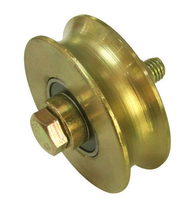 Bánh xe cổng trượt rãnh chữ V Q235 có bu lông