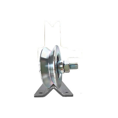 Bánh xe cổng trượt rãnh chữ V Q235 có bu lông
