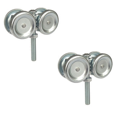 Bộ móc treo Cửa trượt Hộp thanh ray Cửa bánh xe bằng thép mạ kẽm