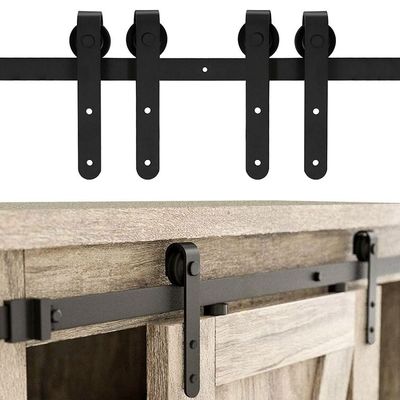 Bộ phần cứng cửa 5Ft Mini Single Barn Door Dây đeo cổ điển J Shape Hanger