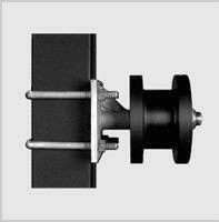 Một con lăn cổng công xôn bằng nylon ngâm tẩm than chì H U Rãnh có nắp