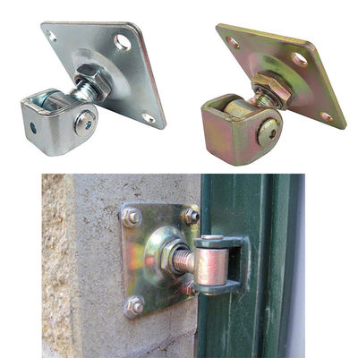 Cổng xoay có thể điều chỉnh được hàn trên bản lề M24 với tấm cố định hình vuông