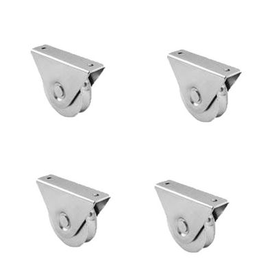 Ròng rọc cửa trượt bằng đồng thau 2 inch Kẽm trắng Kẽm vàng