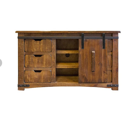 Tủ sơn tĩnh điện màu đen Bộ phần cứng cửa mini barn cho cửa đôi