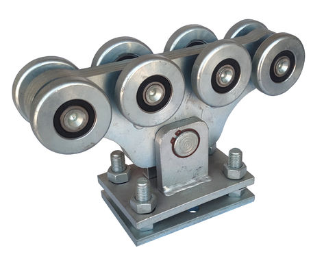 8 con lăn Bánh xe cổng công xôn trung bình có thể điều chỉnh 68mm Kẽm trắng