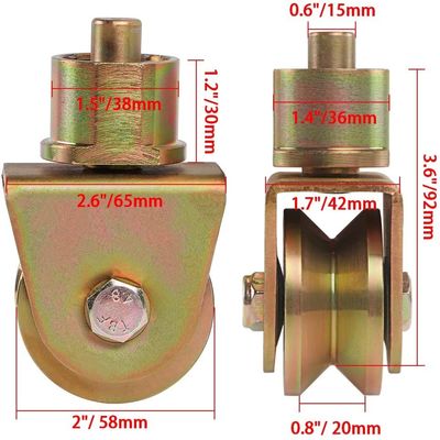 Cửa cuốn bằng đồng thau 50 - 160mm Kẽm vàng kẽm trắng