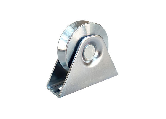 Bánh xe cổng trượt mạ kẽm V có rãnh với giá đỡ đôi bên trong