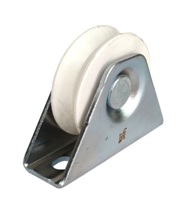 Bánh xe cổng trượt mạ kẽm V có rãnh với giá đỡ đôi bên trong