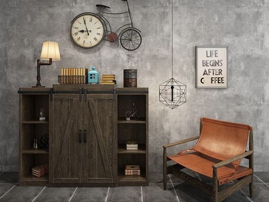 Bộ phần cứng cửa tủ mini Barn cho cửa gỗ đôi